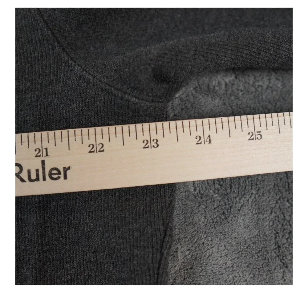 VTG Polo Ralph Lauren Sweater Men's Large Dark Gray Mock Neck‎ Quarter Preppy